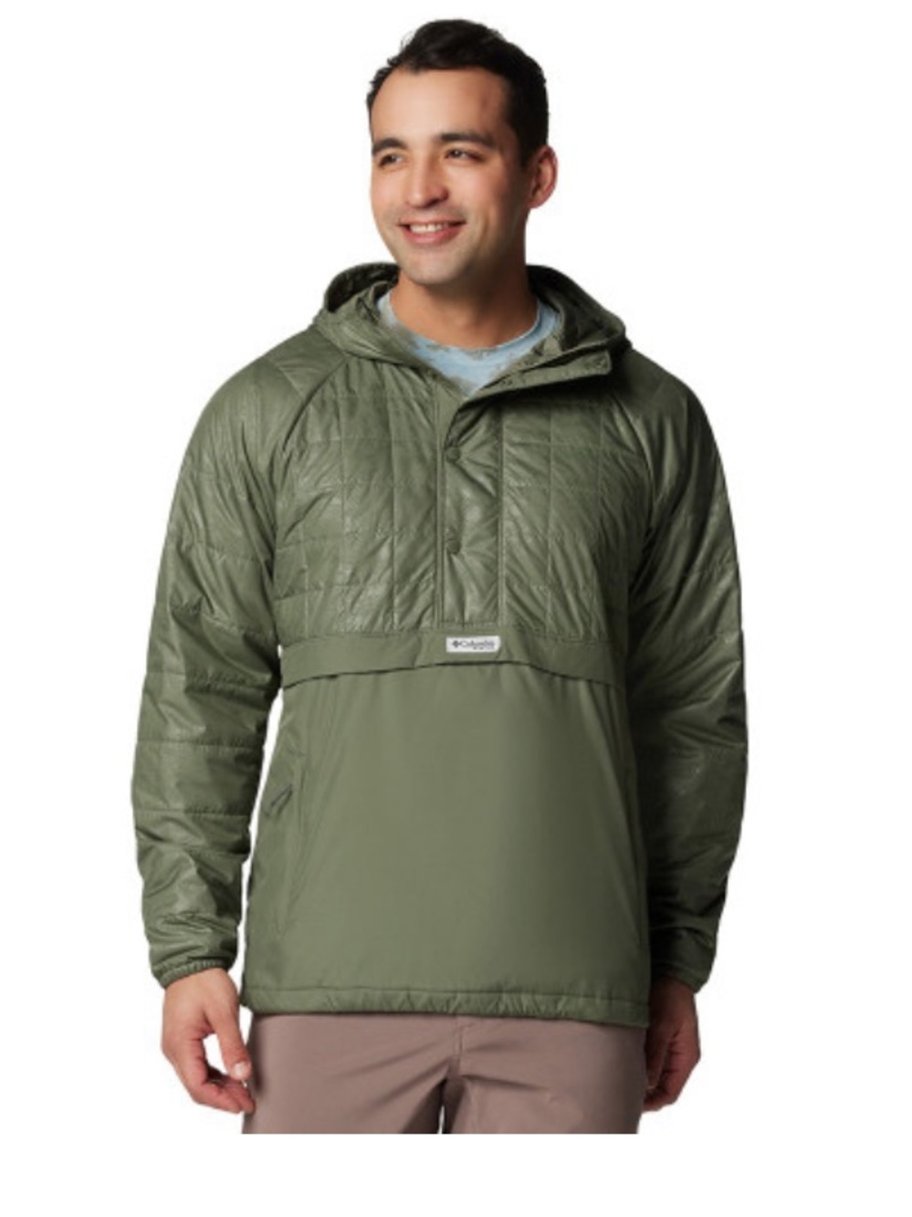 BNWT Men's Columbia PFG Uncharted Insulated Anorak Jacket - Size Large